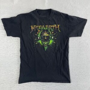 Megadeth T-Shirt Mens Medium Black Graphic Print Heavy Metal Rock Band Tee